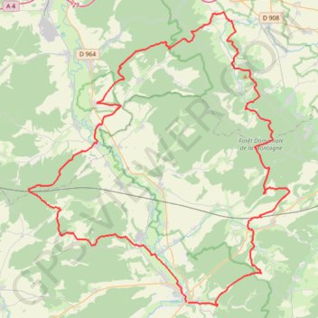 Trace GPS Tour des Hauts de Meuse (2021), itinéraire, parcours
