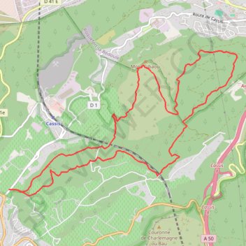 Trace GPS Mont Gibaou, itinéraire, parcours