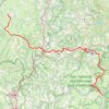 Trace GPS GR670 Chemin Urbain V - De Nasbinals à Florac (Lozère), itinéraire, parcours