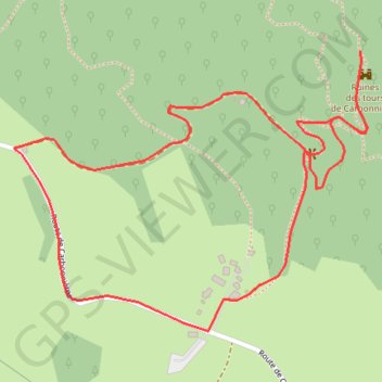 Trace GPS Le secret de Carbonnières - Goulles, itinéraire, parcours