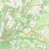 Trace GPS Tour du Causse Méjean. De Meyrueis à Mas Saint Chély (Lozère), itinéraire, parcours