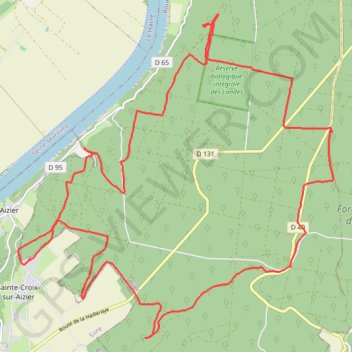 Trace GPS En forêt de Brotonne, itinéraire, parcours