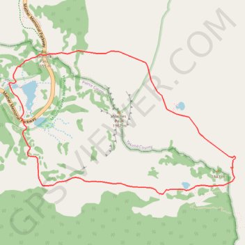 Trace GPS Naches Peak Loop, itinéraire, parcours