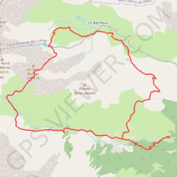 Trace GPS Tour de la Lavoire, itinéraire, parcours