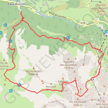 Trace GPS Pic de Ger en boucle, itinéraire, parcours