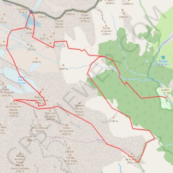 Trace GPS Monte Perdido par Esparrets, itinéraire, parcours