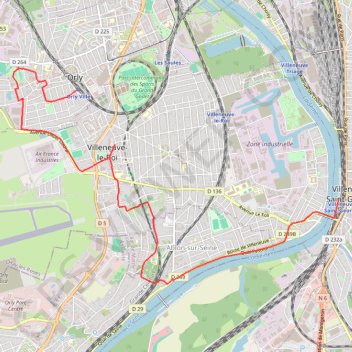 Trace GPS Tous en Seine ! - Orly, itinéraire, parcours