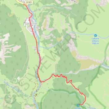 Trace GPS Refuge de Pailla depuis Gavarnie, itinéraire, parcours