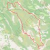 Trace GPS Le Chiran par Blieux, itinéraire, parcours