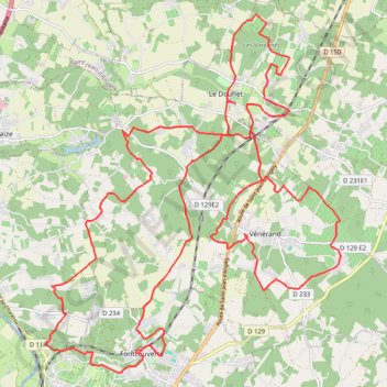 Trace GPS Sortie VTT dans le pays Saintais-16244588, itinéraire, parcours