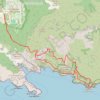 Trace GPS Calanques - Devenson - Paretti : Corniche Paretti, itinéraire, parcours