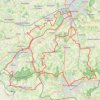 Trace GPS Ronde van Vlaanderen fietsroute blauwe lus, itinéraire, parcours