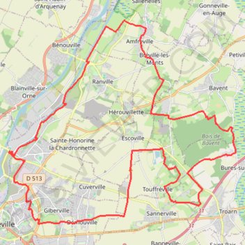 Trace GPS Entre Orne et Marais, itinéraire, parcours