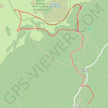 Trace GPS La Croix des Bergers, itinéraire, parcours