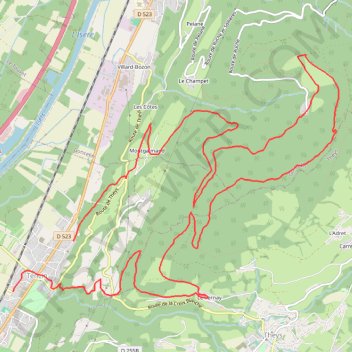 Trace GPS Tencin Trail, itinéraire, parcours