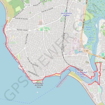 Trace GPS Côte de Lumière, Corniche vendéenne, itinéraire, parcours