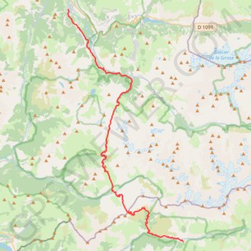 Trace GPS GR54 Randonnée de La Chapelle-en-Valgaudémar (Hautes-Alpes) à Bourg-d'Oisans (Isère), itinéraire, parcours