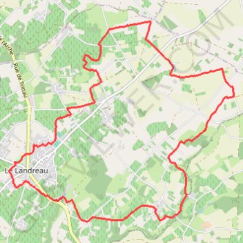 Trace GPS Le Landreau, itinéraire, parcours