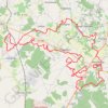 Trace GPS VTT - Montlieu - 66km, itinéraire, parcours