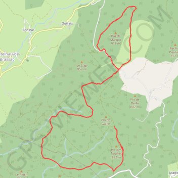 Trace GPS En Pays Brassagais - Pech Margot et Pieyre, itinéraire, parcours