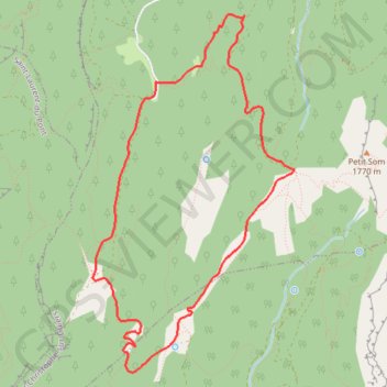 Trace GPS Col d'Arpison et col de la Ruchère en boucle, itinéraire, parcours