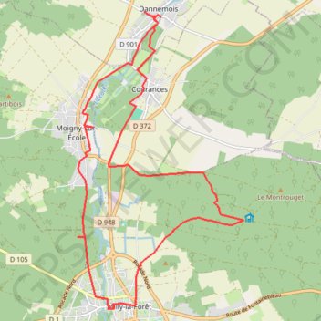 Trace GPS Sur les pas de Claude, itinéraire, parcours