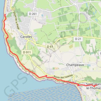 Trace GPS RSCH Falaises Champeaux 28-09-2015, itinéraire, parcours
