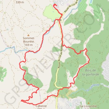 Trace GPS Domaine des 2 collines - Col de Bougnon, itinéraire, parcours