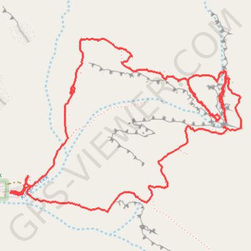 Trace GPS Kings Canyon Rim Walk - Cotterilis Lookout, itinéraire, parcours