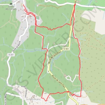 Trace GPS BANNE - Les Boutes, itinéraire, parcours