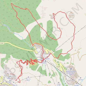 Trace GPS Autour du Saint jacques, itinéraire, parcours