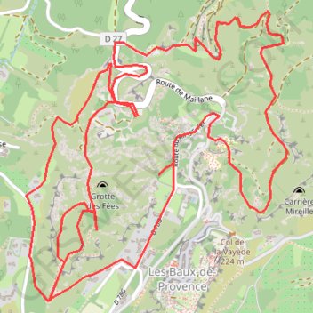 Trace GPS Au cœur des Baux-de-Provence et du Val d'Enfer, itinéraire, parcours