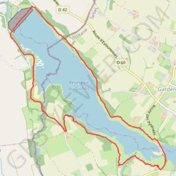 Trace GPS Lac de Gabas - Luquet, itinéraire, parcours