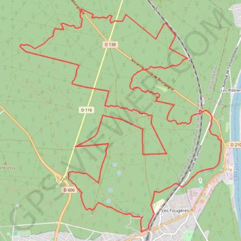 Trace GPS Fontainebleau la reine Amélie, itinéraire, parcours