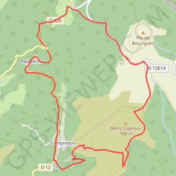 Trace GPS Col de Serières, itinéraire, parcours