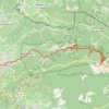 Trace GPS Descente du Mont Ventoux Nord, itinéraire, parcours