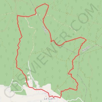 Trace GPS Autour de Le Garn, itinéraire, parcours