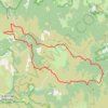 Trace GPS Mas de la Barque - Mont Lozère - Bivouac, itinéraire, parcours