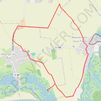 Trace GPS Circuit de l'Ostrevant - Wavrechain-sous-Faulx, itinéraire, parcours