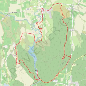 Trace GPS Autour de Logrian, itinéraire, parcours