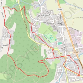 Trace GPS Petite balade digestive par le chemin des chataigniers, itinéraire, parcours