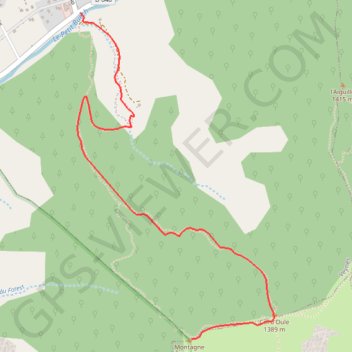 Trace GPS Montagne d'OULE, itinéraire, parcours