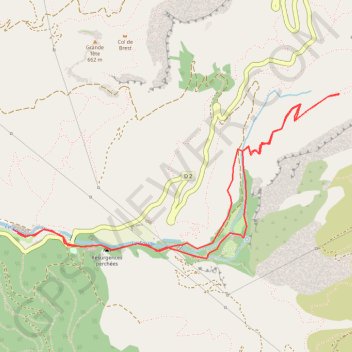 Trace GPS Gour de l'Oule, itinéraire, parcours