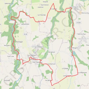 Trace GPS Circuit de la Vallée du Perrier, itinéraire, parcours