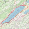 Trace GPS Tour du Lac de Neuchâtel, itinéraire, parcours