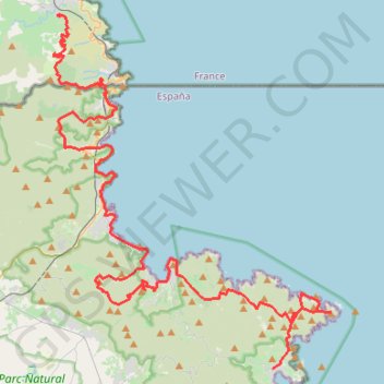 Trace GPS Traversée de Banyuls à Cadaquès, itinéraire, parcours