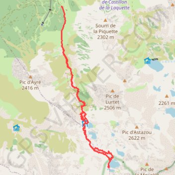 Trace GPS Balade aux lacs de la Glère, itinéraire, parcours