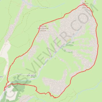Trace GPS Tour du Vallon de Besse en Oisans, itinéraire, parcours