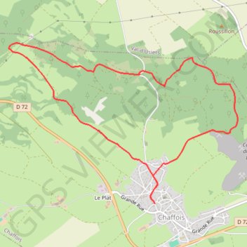 Trace GPS Les Monts D'Arlier - Le Grand Bois, itinéraire, parcours
