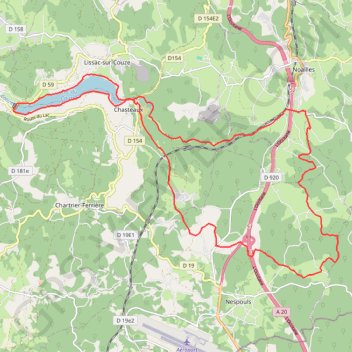 Trace GPS Circuit-10-Rouge-28km-596m, itinéraire, parcours